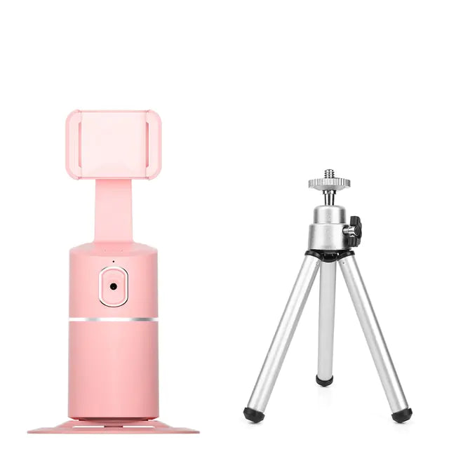 AI Intelligent Face Tracking Gimbal ArtificialPlantBarn.com.au Pink with Silver 