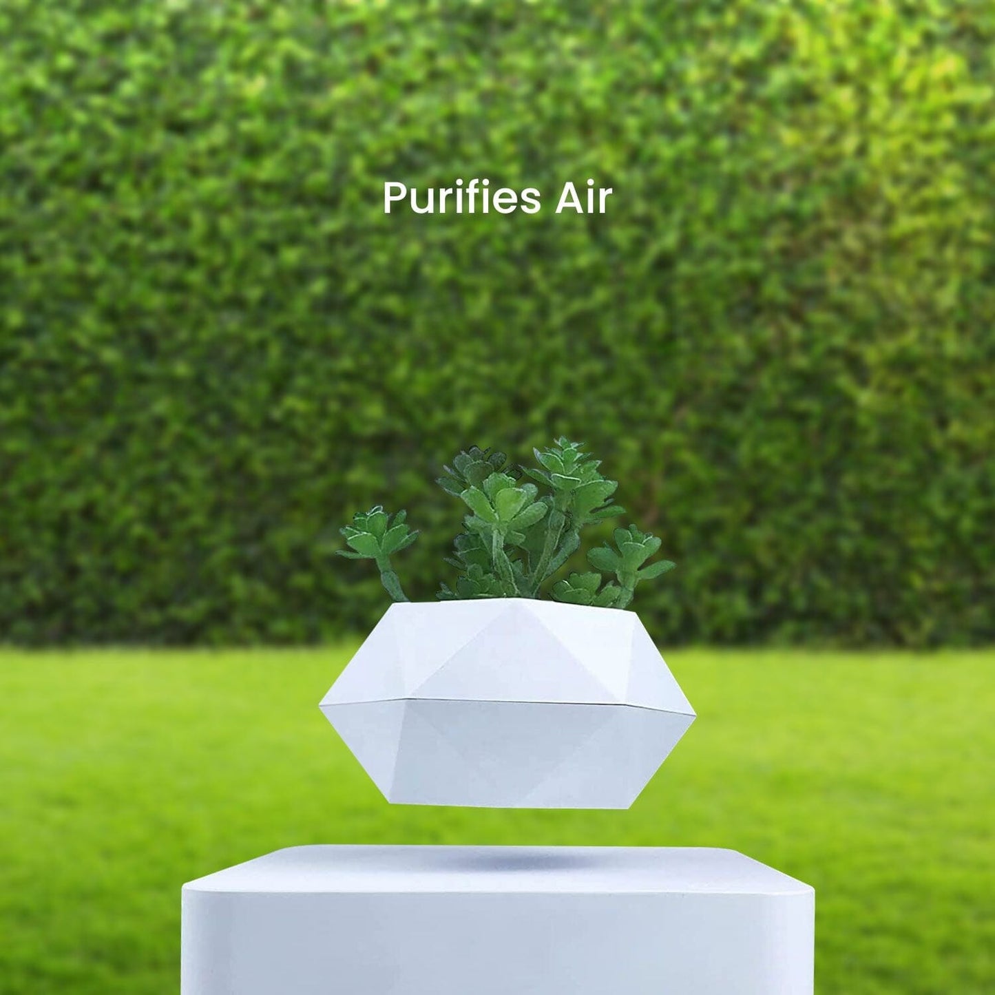 Magnetic Levitating Plant Pot White Home & Garden > Decor ArtificialPlantBarn.com.au 