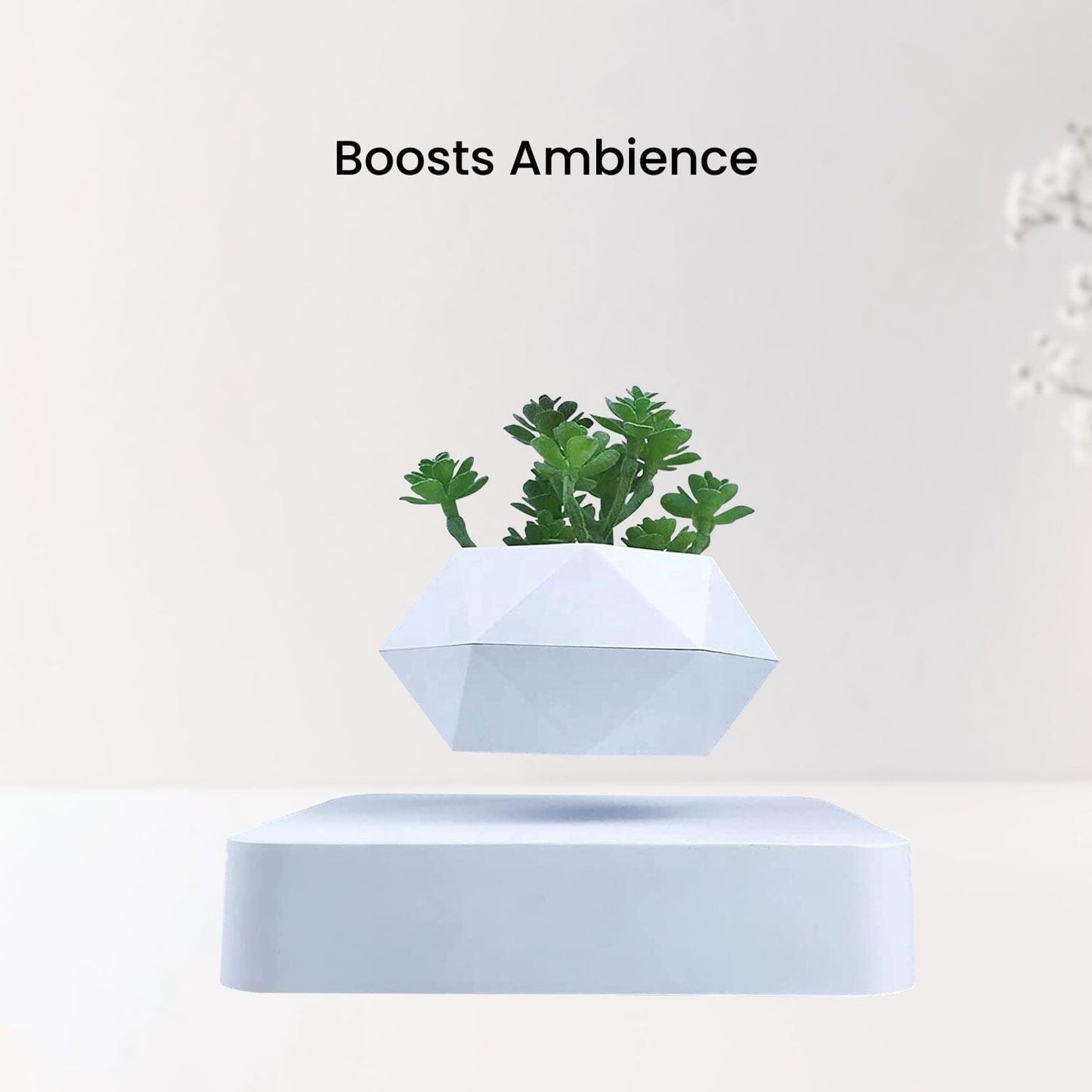 Magnetic Levitating Plant Pot White Home & Garden > Decor ArtificialPlantBarn.com.au 