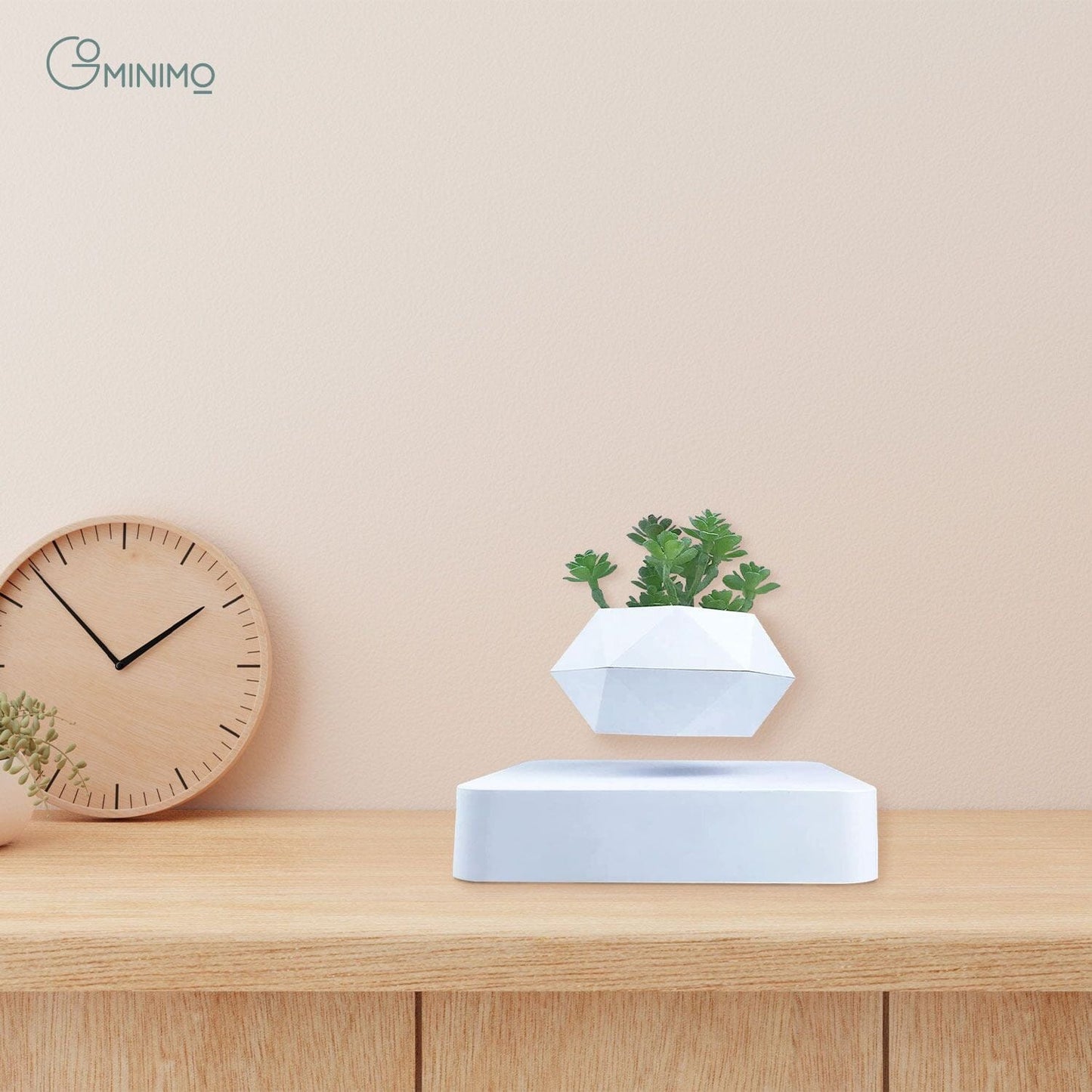 Magnetic Levitating Plant Pot White Home & Garden > Decor ArtificialPlantBarn.com.au 