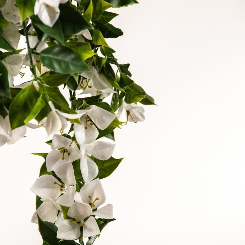 Hanging White Artificial Bougainvillea Plant UV Resistant 90cm Home & Garden > Artificial Plants ArtificialPlantBarn.com.au 