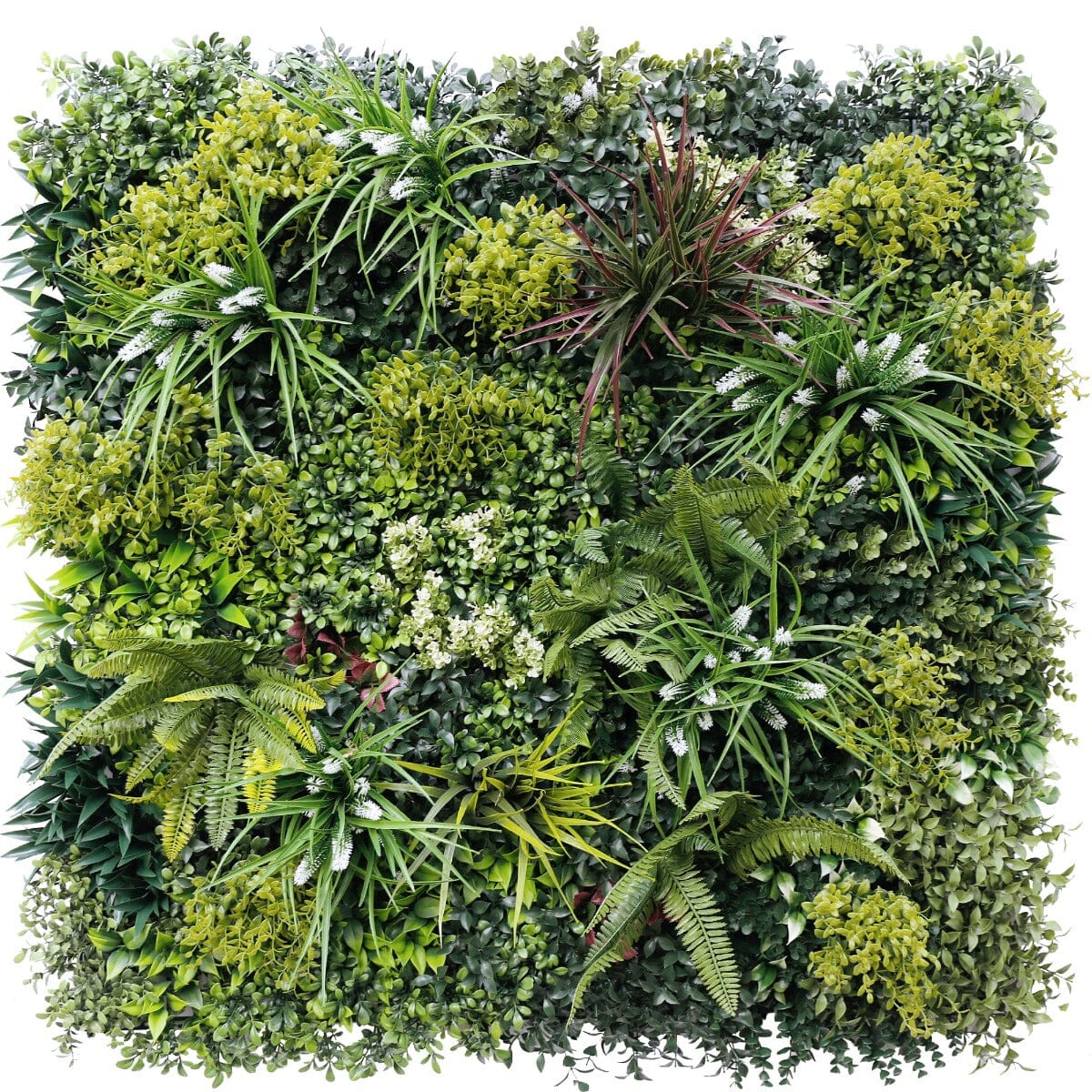 Lush Spring Vertical Garden / Green Wall UV Resistant 100cm x 100cm Home & Garden ArtificialPlantBarn.com.au 