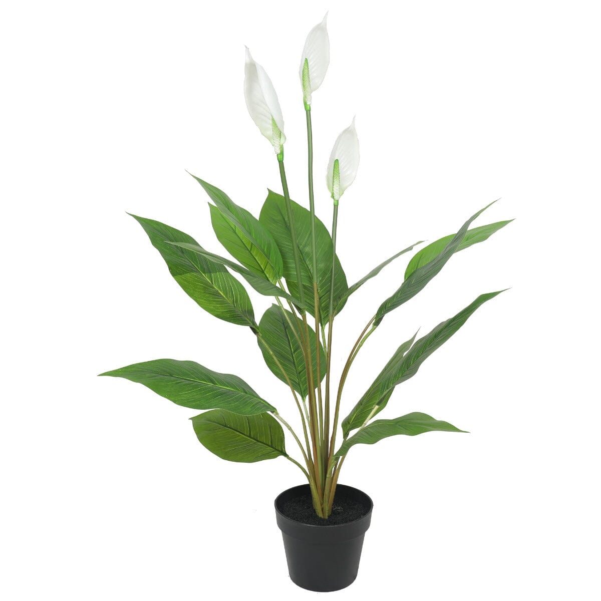 Artificial Flowering White Peace Lily / Calla Lily 95cm Home & Garden > Artificial Plants ArtificialPlantBarn.com.au 