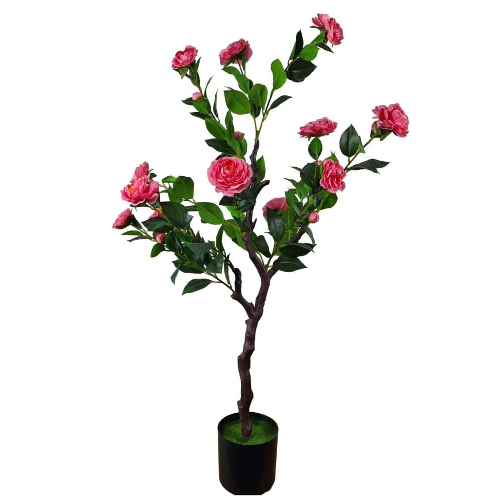 Flowering Natural Pink Artificial Camellia Tree 100cm Home & Garden > Artificial Plants ArtificialPlantBarn.com.au 