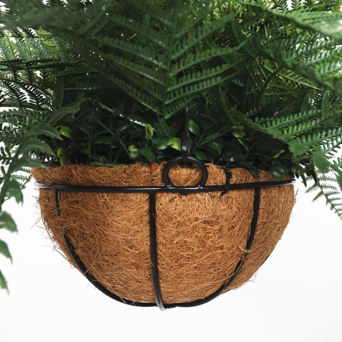 Potted Fern Hanging Basket (Fresh Green) UV Resistant 55cm Home & Garden > Artificial Plants ArtificialPlantBarn.com.au 