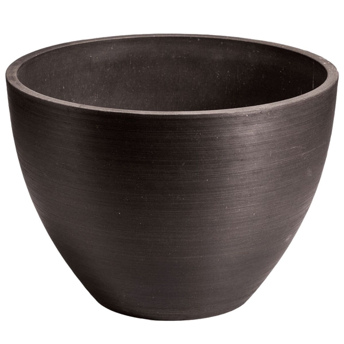 Polished Black Planter Bowl 30cm Home & Garden > Artificial Plants ArtificialPlantBarn.com.au 