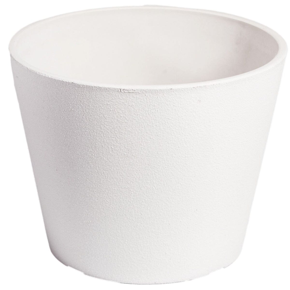 Rendered White Planter Pot 25cm Home & Garden > Artificial Plants ArtificialPlantBarn.com.au 