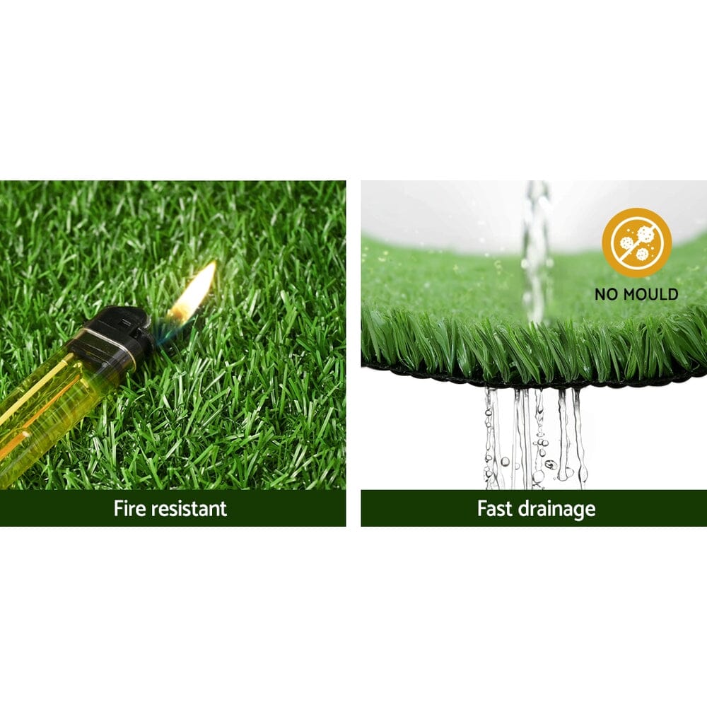 Primeturf Artificial Grass 10mm 2mx5m 10sqm Synthetic Fake Turf Plants Plastic Lawn Olive Home & Garden ArtificialPlantBarn.com.au 