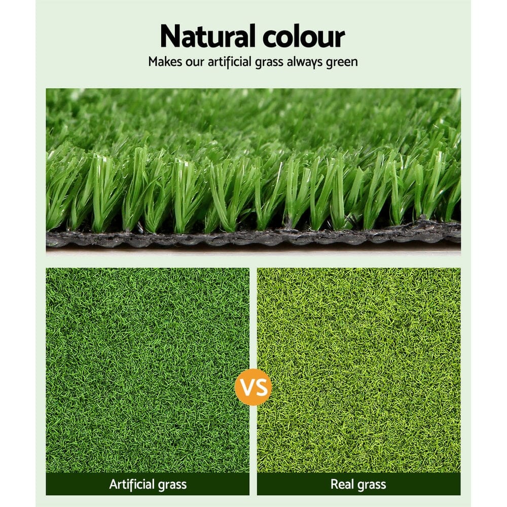 Primeturf Artificial Grass 17mm 2mx5m 10sqm Synthetic Fake Turf Plants Plastic Lawn Olive Home & Garden ArtificialPlantBarn.com.au 