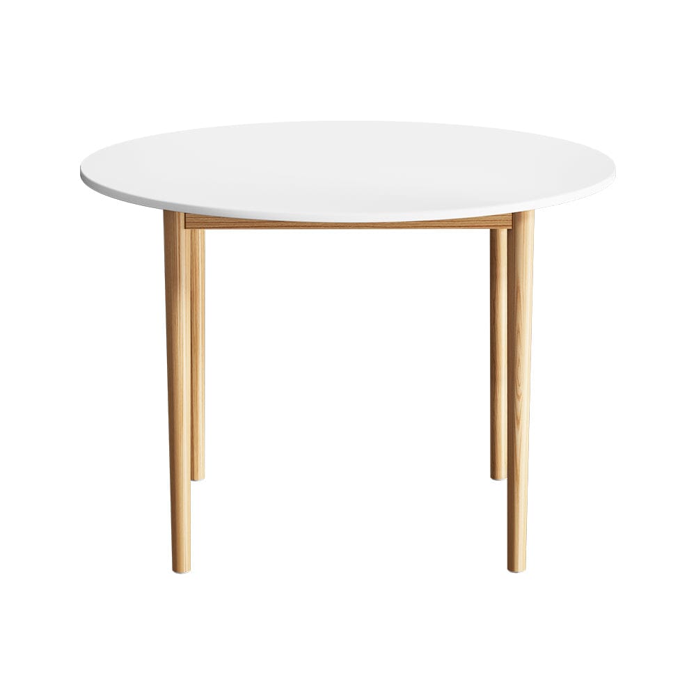 Plant / Dining Table / Round White 108CM Diameter Furniture > Dining ArtificialPlantBarn.com.au 