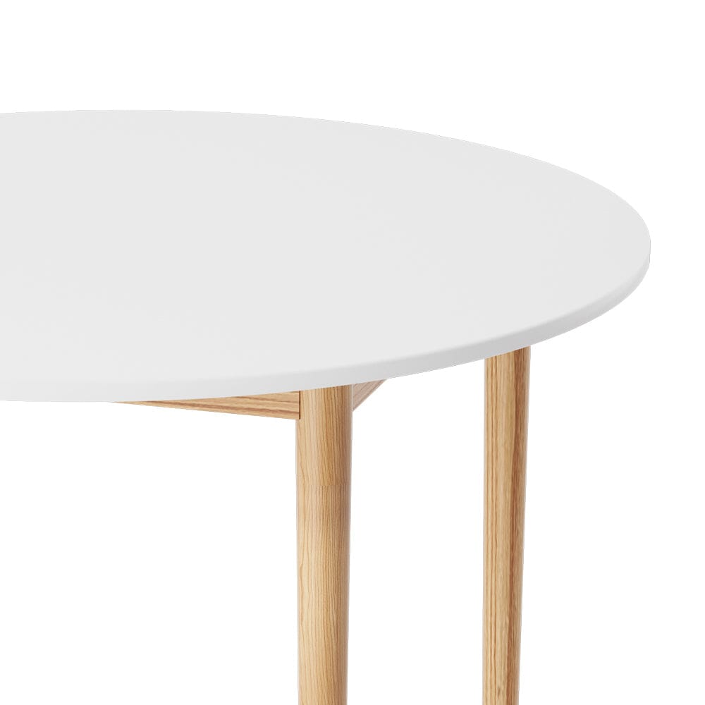 Plant / Dining Table / Round White 108CM Diameter Furniture > Dining ArtificialPlantBarn.com.au 