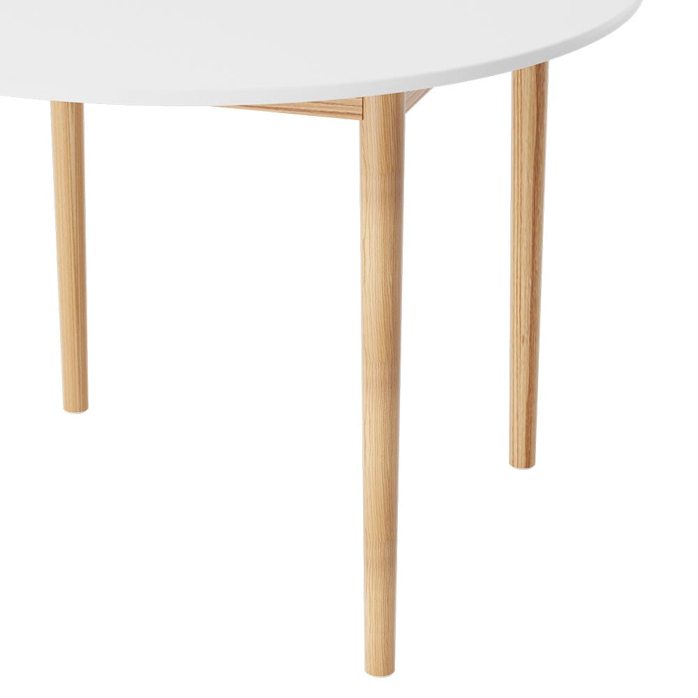 Plant / Dining Table / Round White 108CM Diameter Furniture > Dining ArtificialPlantBarn.com.au 