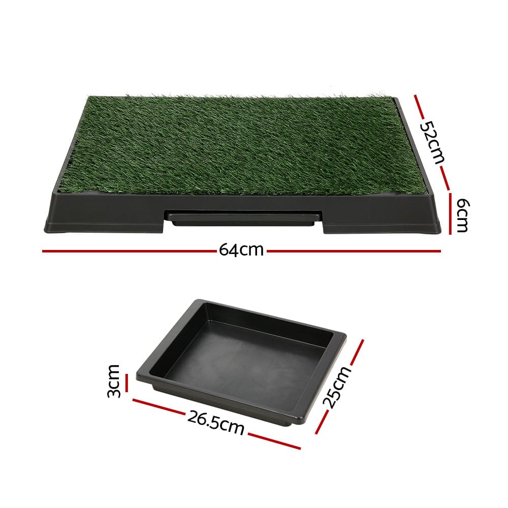 Pet Training Pad / Dog Toilet / Large Loo Portable With Tray Grass Mat Pet Care > Dog Supplies ArtificialPlantBarn.com.au 