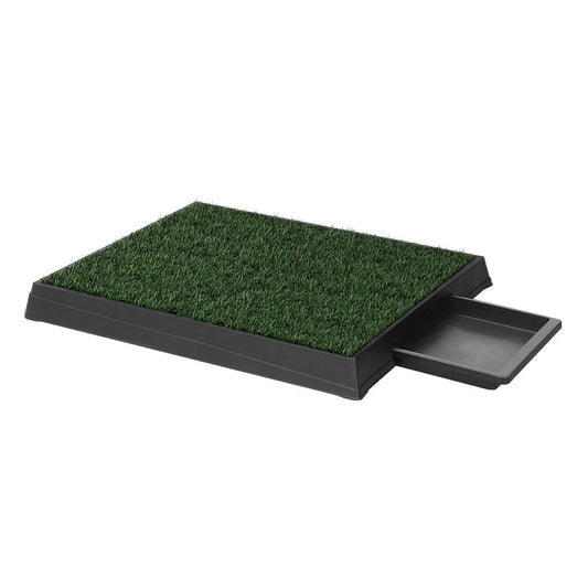 Pet Training Pad / Dog Toilet / Large Portable With Tray Grass 2 Mats Pet Care > Dog Supplies ArtificialPlantBarn.com.au 