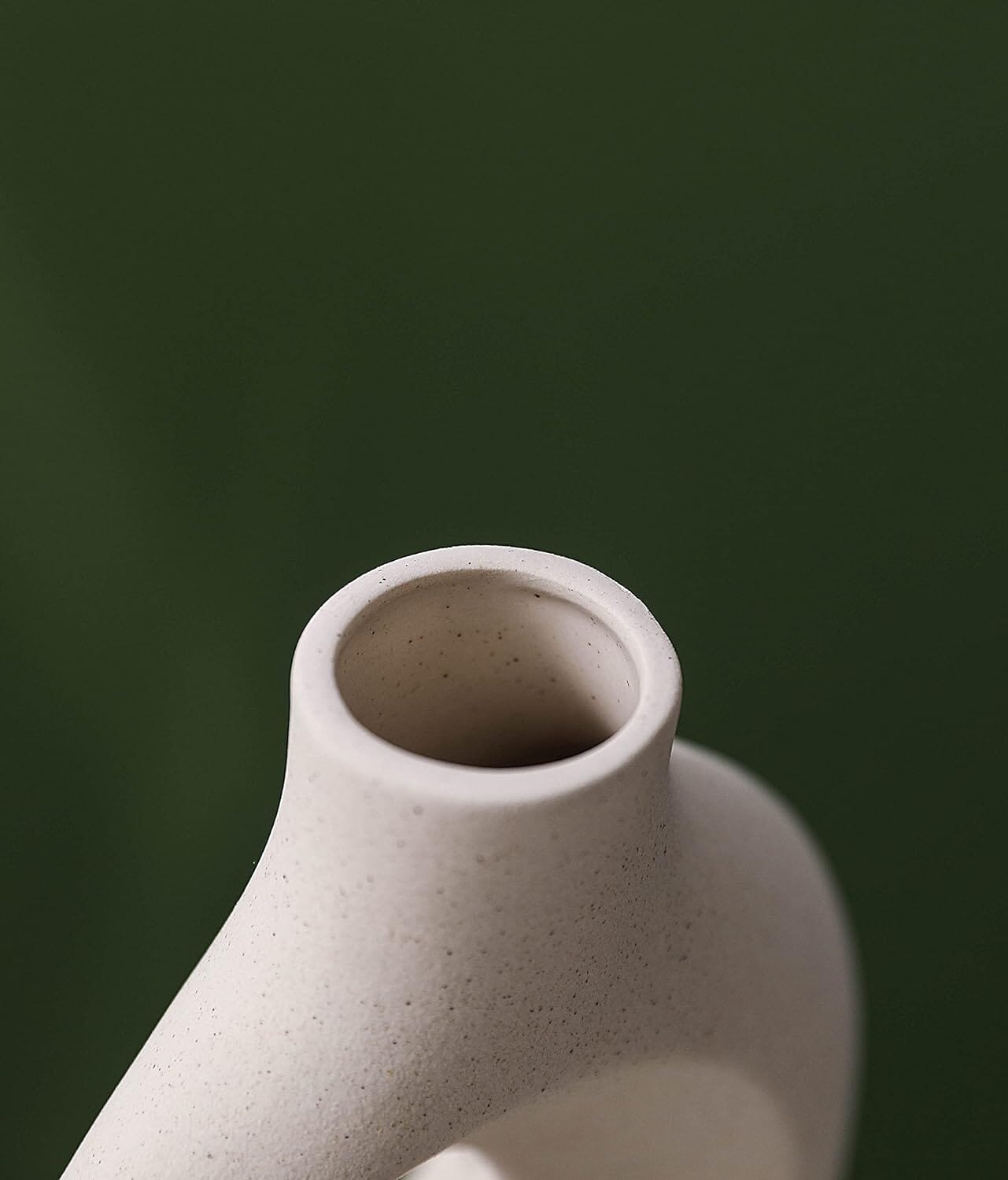 Ceramic Set of 2 Creative White Vases for Home Decor Occasions > Wedding Accessories ArtificialPlantBarn.com.au 