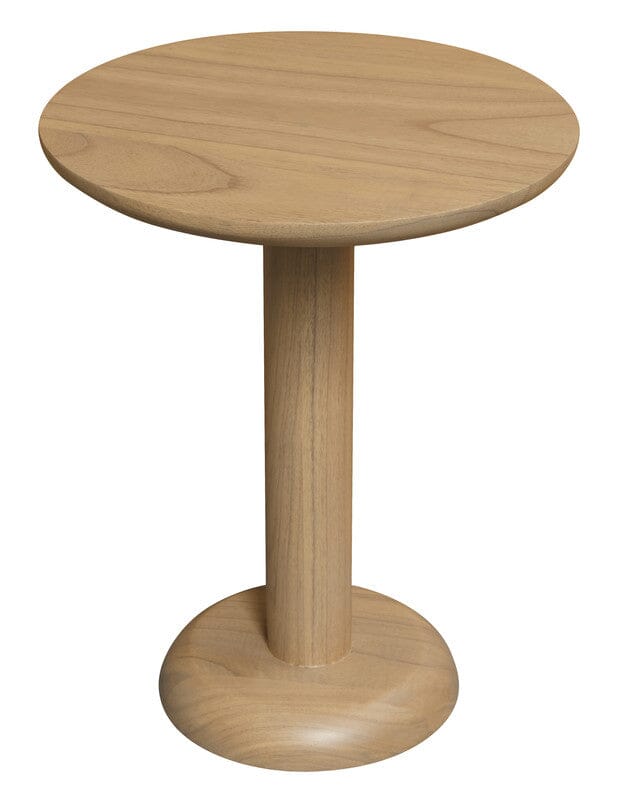 Oslo Round Solid Mindi Lamp Table (Natural) Home & Garden > Home & Garden Others ArtificialPlantBarn.com.au 