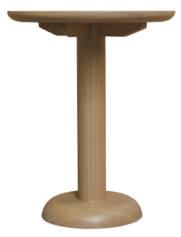 Oslo Round Solid Mindi Lamp Table (Natural) Home & Garden > Home & Garden Others ArtificialPlantBarn.com.au 