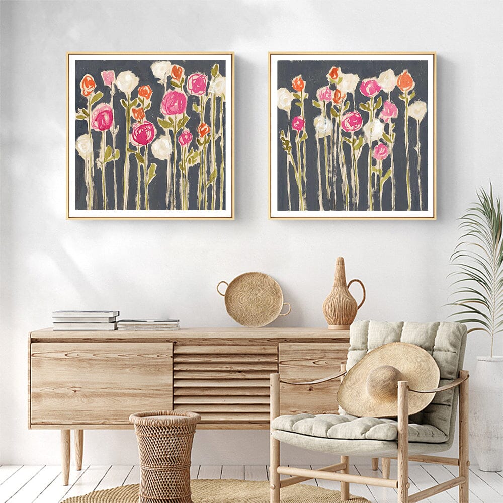 Wall Art 40cmx40cm Laurels Lollies 2 Sets Wood Frame Canvas Home & Garden > Wall Art ArtificialPlantBarn.com.au 