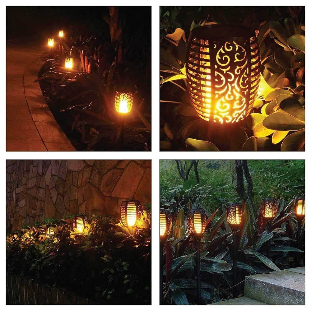 51 LED Bulbs Torch Solar Garden Outdoor Flame Dancing Flickering Light Auto Lamp Home & Garden > Lighting ArtificialPlantBarn.com.au 