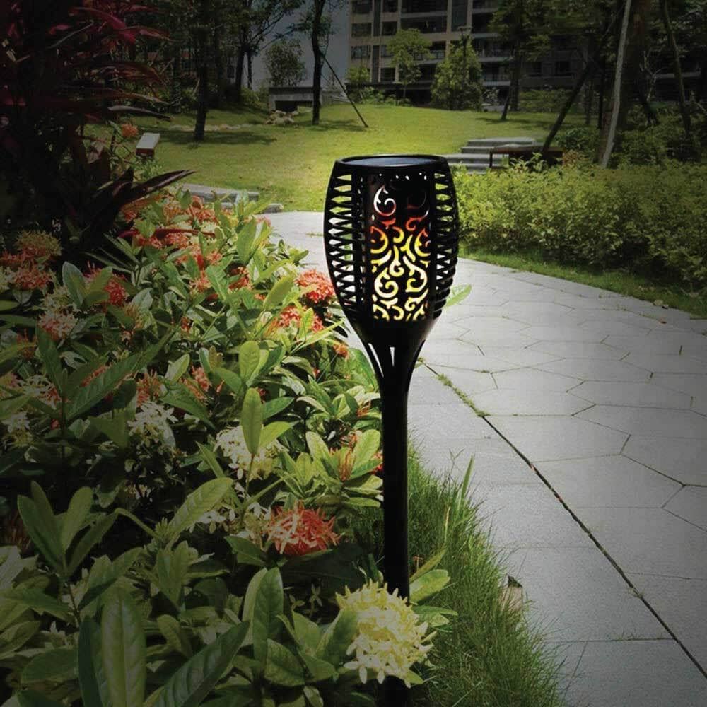 51 LED Bulbs Torch Solar Garden Outdoor Flame Dancing Flickering Light Auto Lamp Home & Garden > Lighting ArtificialPlantBarn.com.au 