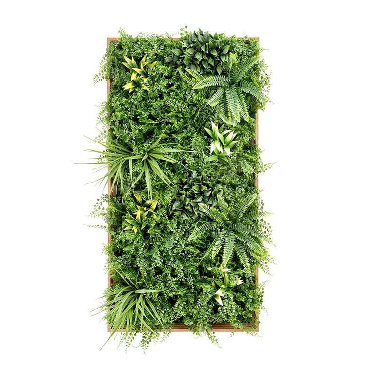 Green Artificial Plants Wall Panel Flower Wall With Frame UV Resistant 50X100CM Home & Garden > Artificial Plants ArtificialPlantBarn.com.au 