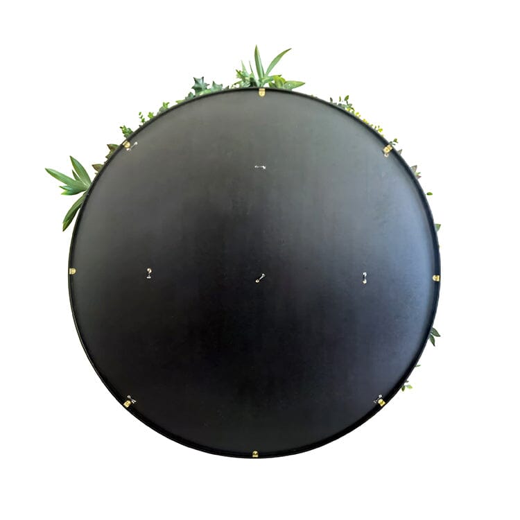 Artificial Green Wall Plant Panel Disc Garden Flower Art 100cm Grassy Black Frame Home & Garden > Artificial Plants ArtificialPlantBarn.com.au 