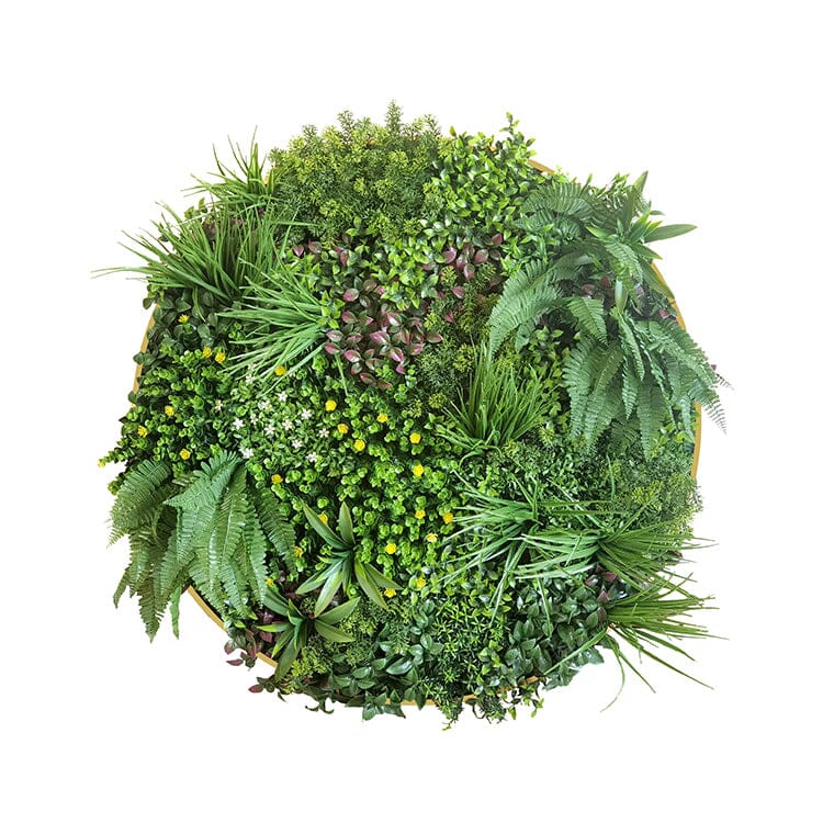 Artificial Green Wall Plant Garden Flower Panel Disc Art 100cm Home & Garden > Artificial Plants ArtificialPlantBarn.com.au 