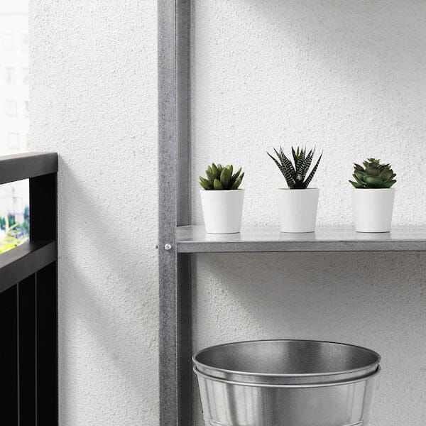 3 Pack of Artificial Succulent Potted Plants in White Plastic 6cm Pot Interior Decoration Home & Garden > Artificial Plants ArtificialPlantBarn.com.au 