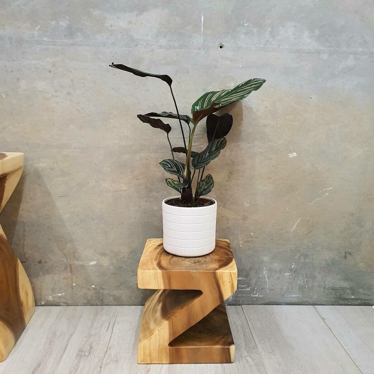 Z Shape 25cm Plant Stand/Stool/Side Table/Corner Table Raintree Wood Home & Garden > Decor ArtificialPlantBarn.com.au 