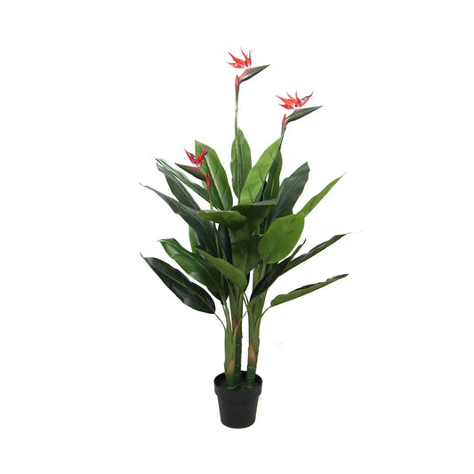 Artificial Bird Of Paradise Plant 110cm (Red Flowers) Home & Garden > Home Office Accessories ArtificialPlantBarn.com.au 