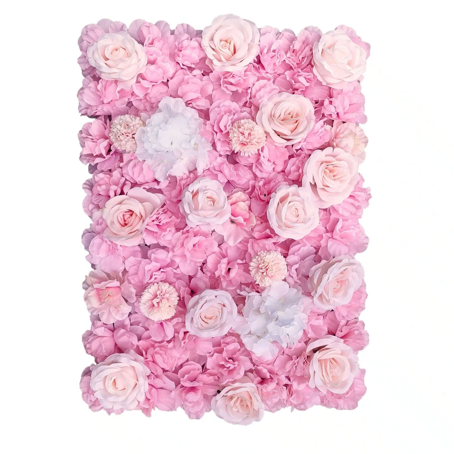 Artificial Flower Wall Backdrop Panel 40cm X 60cm Mixed White & Cream & Pink Flowers Home & Garden > Home Office Accessories ArtificialPlantBarn.com.au 