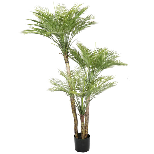 Artificial Parlour Palm Tree 180cm Multi Trunk UV Resistant Home & Garden > Home Office Accessories ArtificialPlantBarn.com.au 