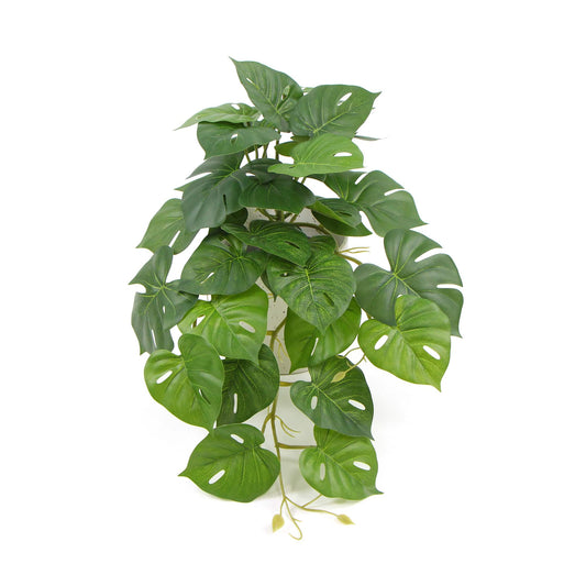 Decorative Ceramic Bowl Potted Artificial Monstera Plant 30cm Home & Garden > Artificial Plants ArtificialPlantBarn.com.au 