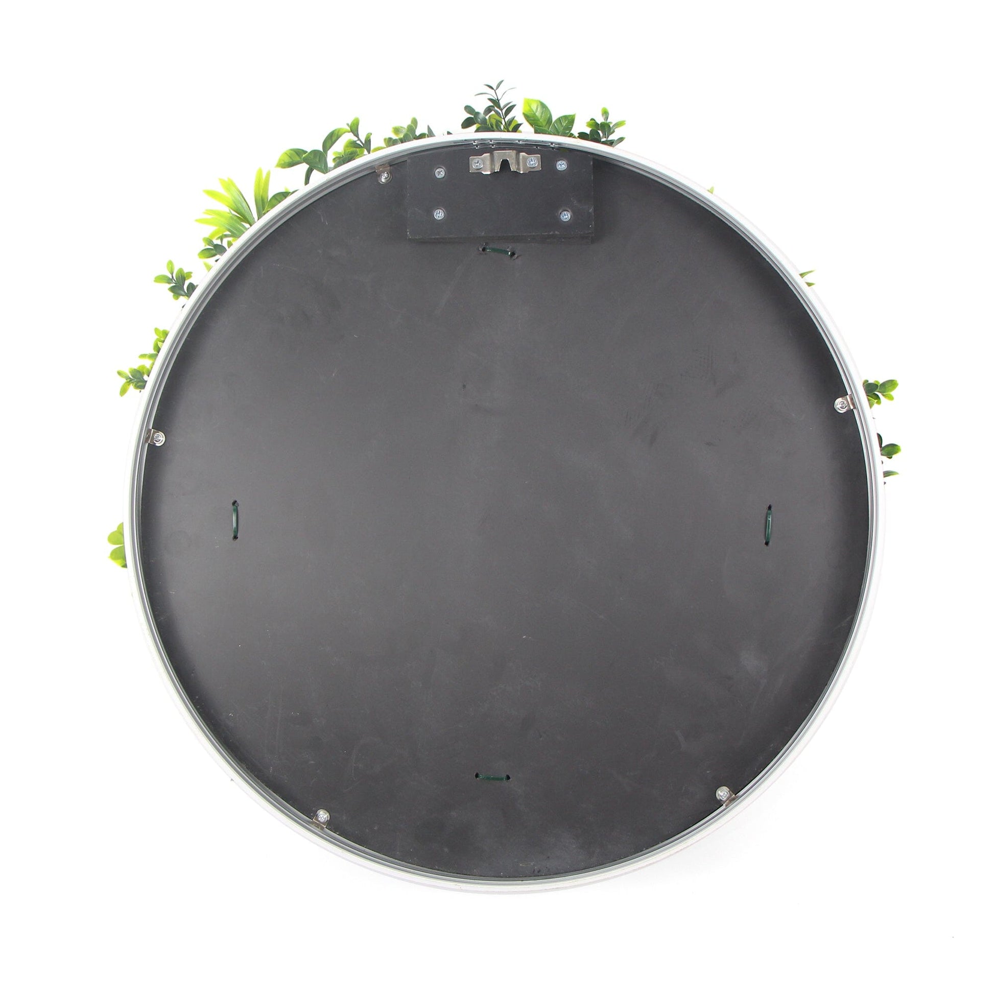 Flowering White Artificial Green Wall Disc UV Resistant 100cm (White Frame) Home & Garden > Artificial Plants ArtificialPlantBarn.com.au 