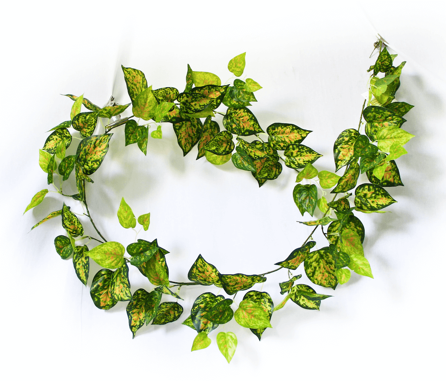 Mixed Yellow and Red Pothos Garland 190cm Home & Garden ArtificialPlantBarn.com.au 